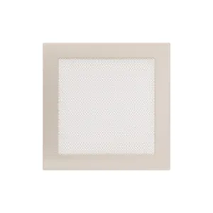 KRATKI KRATKA KOMINKOWA PROSTOKĄTNA KREMOWA 220X220 MM
