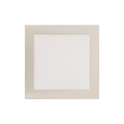 KRATKI KRATKA KOMINKOWA PROSTOKĄTNA KREMOWA 220X220 MM