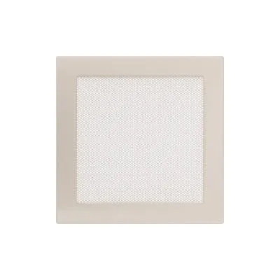 KRATKI KRATKA KOMINKOWA PROSTOKĄTNA KREMOWA 220X220 MM