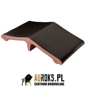 ŁĄCZNIK OGRODZENIOWY KLINKIEROWY KOLOR ONYKSOWA CZERŃ 445X250X90 MM KLINKIER PRZYSUCHA