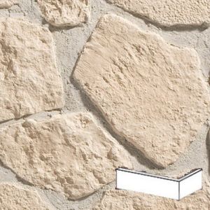 STEGU KAMIEŃ DEKORACYJNY PŁYTKA  KĄTOWA RODOS CREMA  1x2,5x<42CM OPK. 2MB