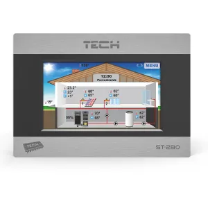 TECH REGULATOR POKOJOWY  DOTYKOWY ST-280 KOMUNIKACJA RS 