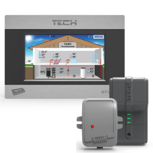 TECH STEROWNIK POKOJOWY ST-280 + ST-260 RS BEZPRZEWODOWY