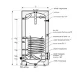 GALMET TOWER WYMIENNIK C.W.U. Z WĘŻOWNICĄ SPIRALNĄ SKAY-POLISTYREN 400L