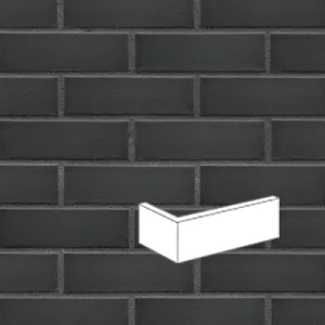 KING KLINKER BLACK STONE PŁYTKA KĄTOWA 115/240x71x14 MM 