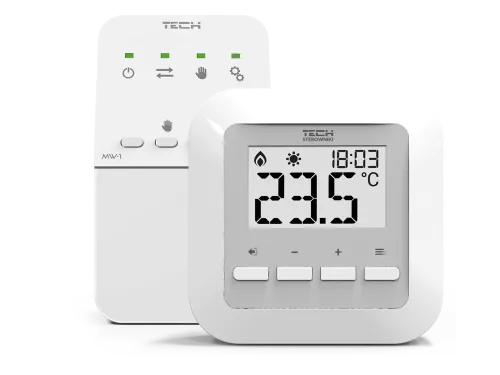 TECH REGULATOR POKOJOWY DWUSTANOWY ST-295 V2 BEZPRZEWODOWY