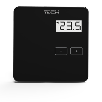 TECH REGULATOR POKOJOWY BEZPRZEWODOWY R-8 B CZARNY