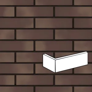KING KLINKER LIŚĆ TABAKI PŁYTKA KĄTOWA 120/250x65x10 MM 