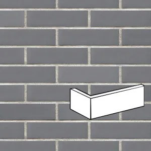 KING KLINKER MGLISTY PORANEK PŁYTKA KĄTOWA 120/250x65x10 MM