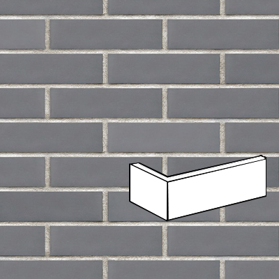 KING KLINKER MGLISTY PORANEK PŁYTKA KĄTOWA 250/120x65x10 MM
