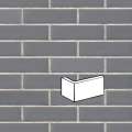 KING KLINKER MGLISTY PORANEK PŁYTKA KĄTOWA OSTRA 120/35x65x10 MM