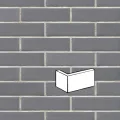 KING KLINKER MGLISTY PORANEK PŁYTKA KĄTOWA OSTRA 120/35x65x10 MM