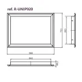 RAMA DEKORACYJNA CZARNY MAT DO WKŁADU UNIFLAM 920 PRESTIGE PRESTIGE REF. R-UNIP920-CZ