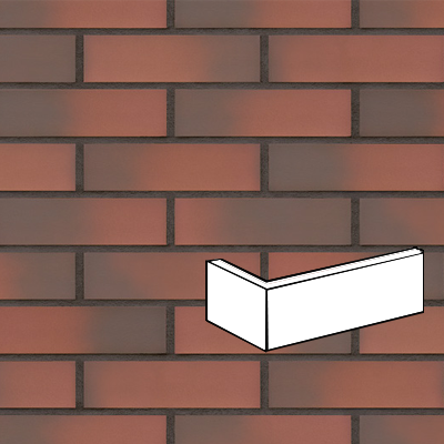 KING KLINKER TAJEMNICZY OGRÓD PŁYTKA KĄTOWA 250/120x65x10 MM