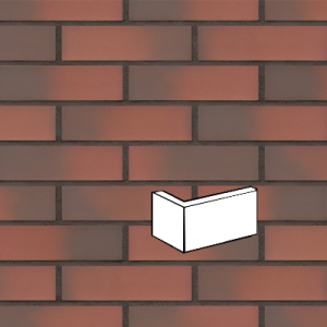 KING KLINKER TAJEMNICZY OGRÓD PŁYTKA KĄTOWA OSTRA 120/35x65x10 MM 