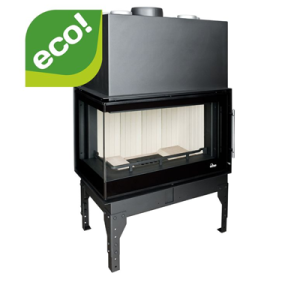 UNIFLAM WKŁAD KOMINKOWY 860 EVO LBS GIĘTA LEWA BOCZNA SZYBA  REF. 260-183-GS