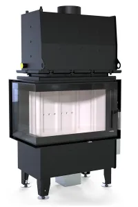 DEFRO HOME WKŁAD KOMINKOWY STALOWY RIVA S BL BOCZNY LEWY SHORT 16kW