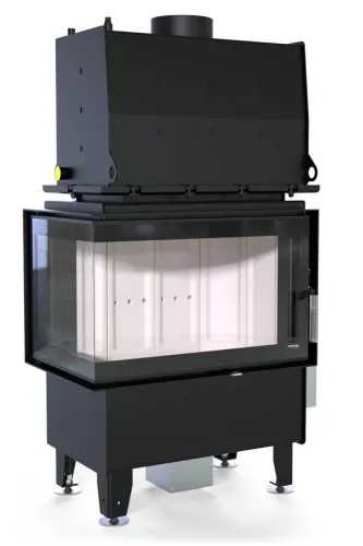 DEFRO HOME WKŁAD KOMINKOWY STALOWY RIVA SM BL BOCZNY LEWY SHORT 16kW