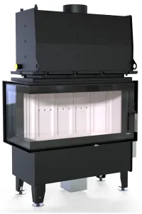 DEFRO HOME WKŁAD KOMINKOWY STALOWY RIVA M BL BOCZNY LEWY SHORT 19kW
