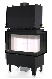 DEFRO HOME WKŁAD KOMINKOWY STALOWY RIVA S BP BOCZNY PRAWY SHORT 16kW