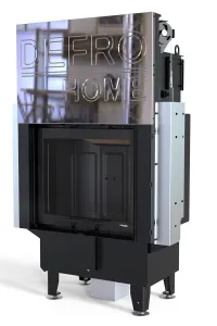 DEFRO WKŁAD KOMINKOWY STALOWY NAVI SM 14kW GILOTYNA CZARNY CERAMITON