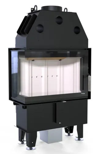 DEFRO WKŁAD KOMINKOWY STALOWY INTRA SM BL SLIM 6kW BOCZNY LEWY