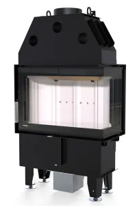 DEFRO WKŁAD KOMINKOWY STALOWY INTRA S BP SLIM 6kW BOCZNY PRAWY