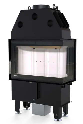 DEFRO WKŁAD KOMINKOWY STALOWY INTRA SM BP SLIM 6kW BOCZNY PRAWY