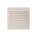 KRATKI KRATKA KOMINKOWA PROSTOKĄTNA KREMOWA Z ŻALUZJĄ 220X220 MM
