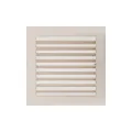 KRATKI KRATKA KOMINKOWA PROSTOKĄTNA KREMOWA Z ŻALUZJĄ 220X220 MM