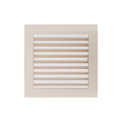 KRATKI KRATKA KOMINKOWA PROSTOKĄTNA KREMOWA Z ŻALUZJĄ 220X220 MM