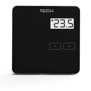 TECH REGULATOR POKOJOWY PRZEWODOWY R-10B  CZARNY