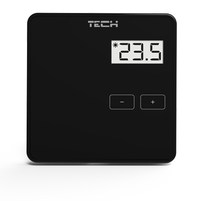 TECH REGULATOR POKOJOWY PRZEWODOWY R-10B CZARNY