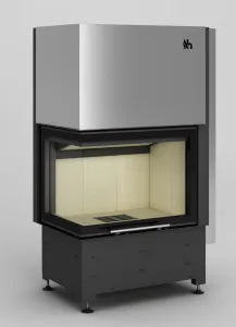 HAJDUK WKŁAD KOMINKOWY VOLCANO WLTh-12 12kW PW SZKŁO GIĘTE