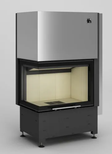 HAJDUK WKŁAD KOMINKOWY VOLCANO WLTh-12 12kW PW SZKŁO GIĘTE