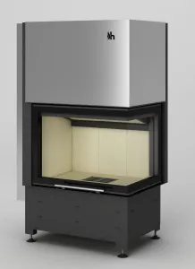 HAJDUK WKŁAD KOMINKOWY VOLCANO WPTh-12 12kW PW SZKŁO GIĘTE