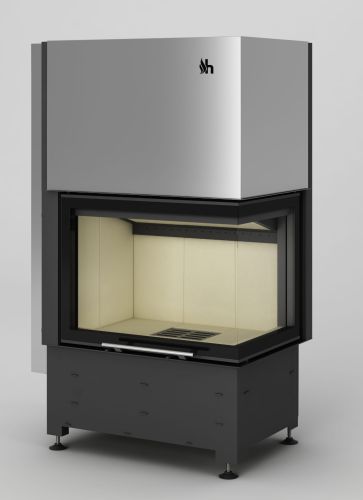HAJDUK WKŁAD KOMINKOWY VOLCANO WPTh-12 12kW PW SZKŁO GIĘTE
