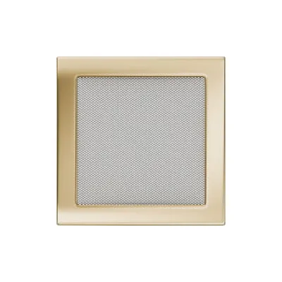 KRATKI KRATKA KOMINKOWA PROSTOKĄTNA POZŁACANA 220X220 MM