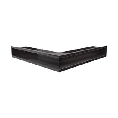 KRATKI KRATKA KOMINKOWA LUFT SF NAROŻNA PRAWA CZARNA 400X600X90 MM