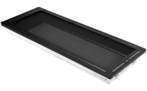 KRATKA KOMINKOWA TREND CZARNY MAT 16X45 CM