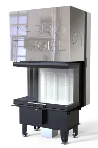 DEFRO HOME WKŁAD KOMINKOWY STALOWY INTRA S C GILOTYNA 3-SZYBY 10KW