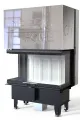 DEFRO HOME WKŁAD KOMINKOWY STALOWY PRIMA SM C GILOTYNA 3-SZYBY 13KW