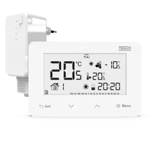 TECH REGULATOR POKOJOWY DWUSTANOWY  ST-293 V2 BEZPRZEWODOWY  BIAŁY 