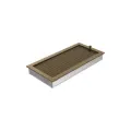 KRATKI KRATKA KOMINKOWA PROSTOKĄTNA CZARNO-ZŁOTA Z ŻALUZJĄ 220X450 MM
