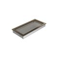 KRATKI KRATKA KOMINKOWA PROSTOKĄTNA CZARNO-ZŁOTA 220X450 MM