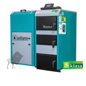 SETLANS KOCIOŁ 5 KLASY EKO 5 NA WĘGIEL GROSZEK 25KW LEWY