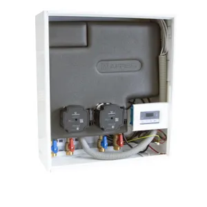 AFRISO ZESTAW SEPARACYJNY PRIMOBOX AHB 622 W SZAFCE, 2 POMPY GRUNDFOS UPM3 AUTO, ZAWÓR TERMOSTATYCZNY  ATV 213 (45°C) 76 622 00