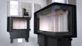 DEFRO HOME WKŁAD KOMINKOWY STALOWY INTRA SM BP SLIM GILOTYNA 6kW BOCZNY PRAWY
