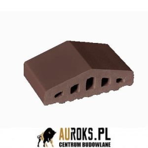 KSZTAŁTKA OGRODZENIOWA KLINKIEROWA KOLOR BRĄZ NATURA KO 180/120x100x58 MM OSTRA KLINKIER PRZYSUCHA
