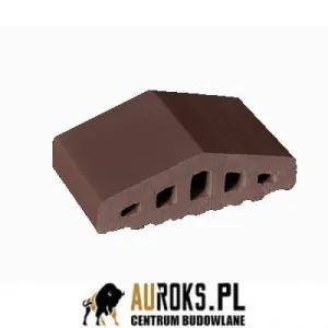 KSZTAŁTKA OGRODZENIOWA KLINKIEROWA KOLOR BRĄZ NATURA KO 180/120x100x58 MM OSTRA KLINKIER PRZYSUCHA